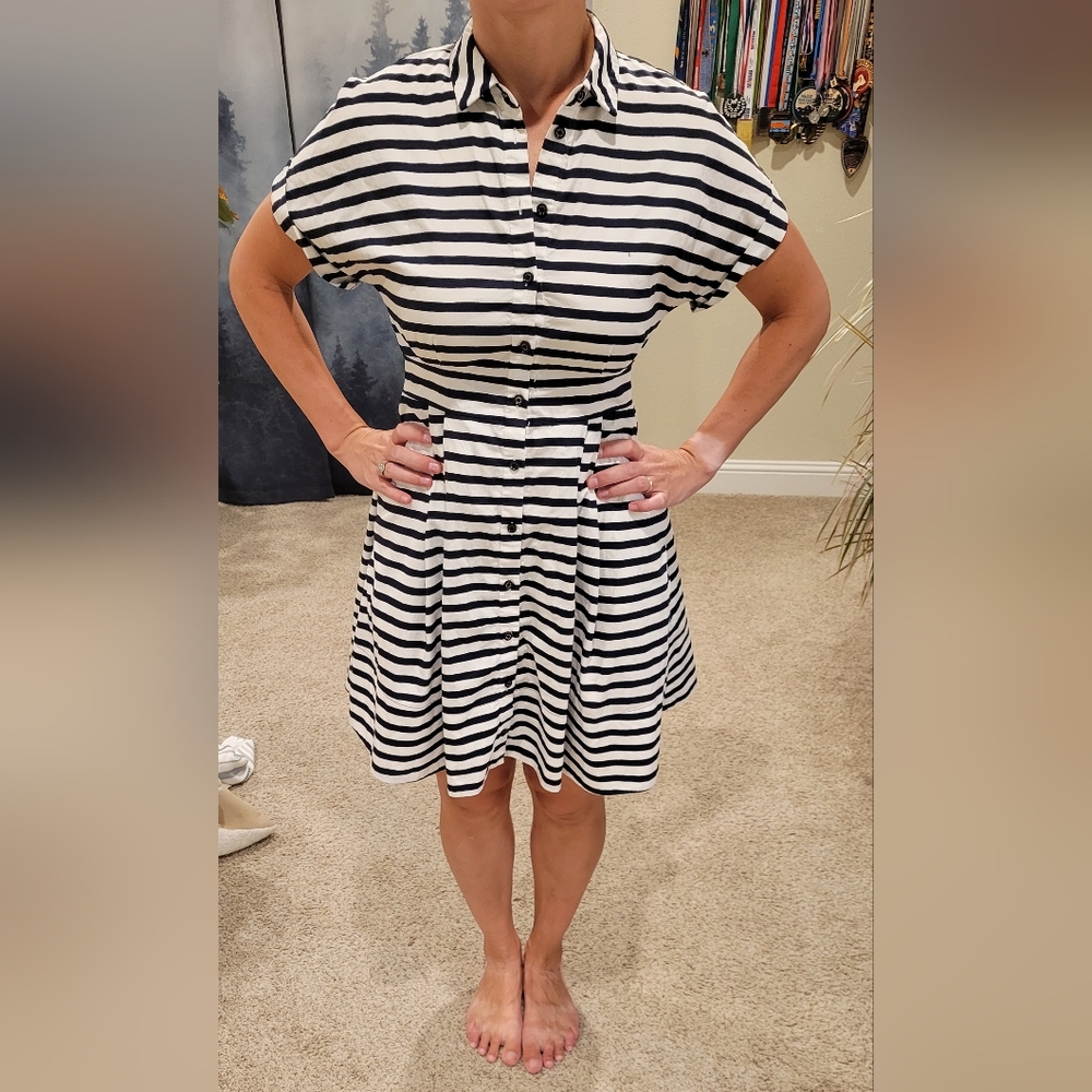Kate Spade striped midi dress